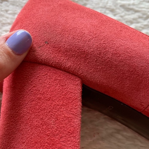 EUC Cole Haan size 8 heels coral rose suede - Picture 4 of 8